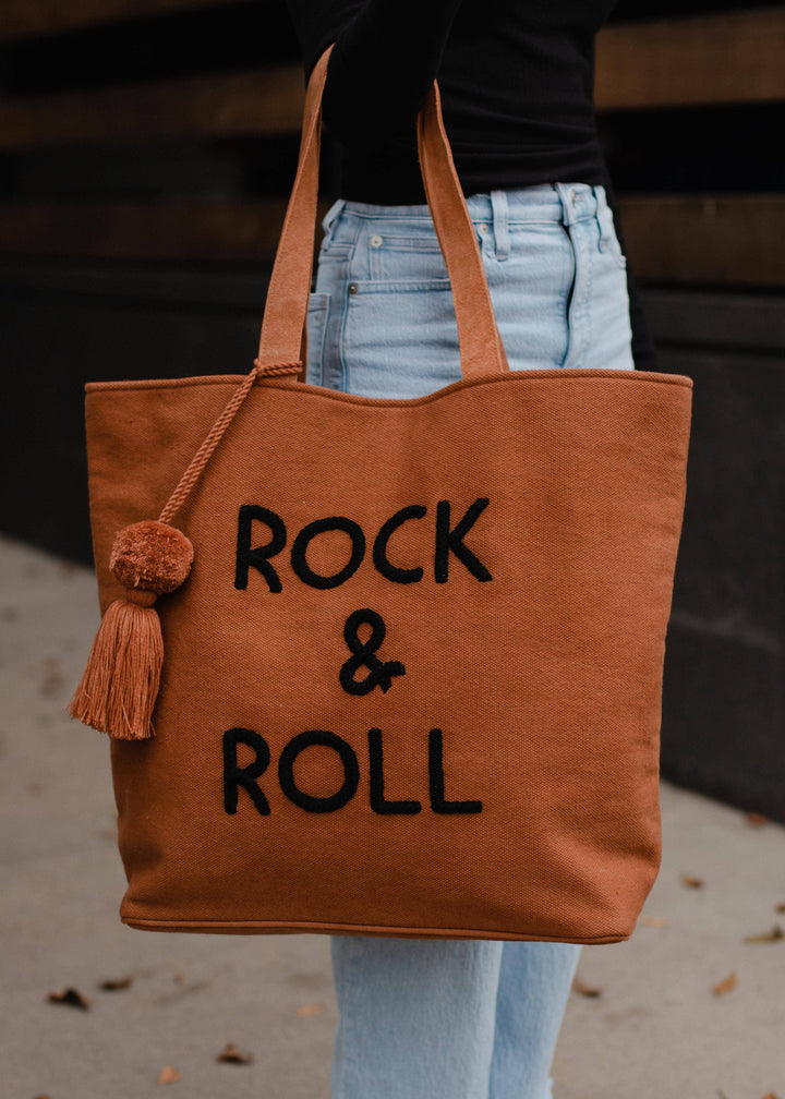 Panache Apparel Co. - Caramel Rock & Roll Tote