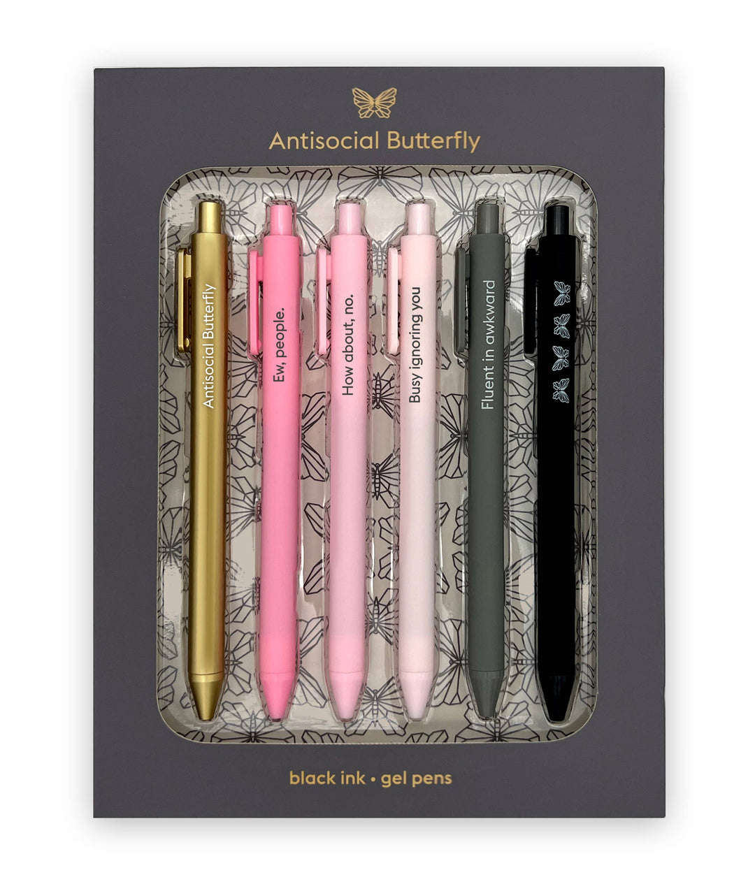 Gel Pens - Antisocial Butterfly