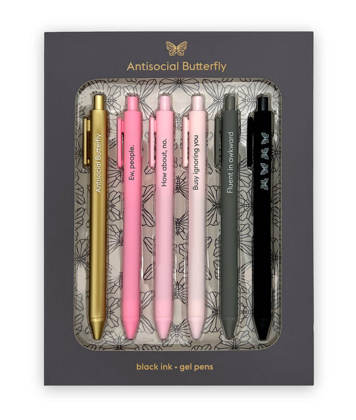 Gel Pens - Antisocial Butterfly