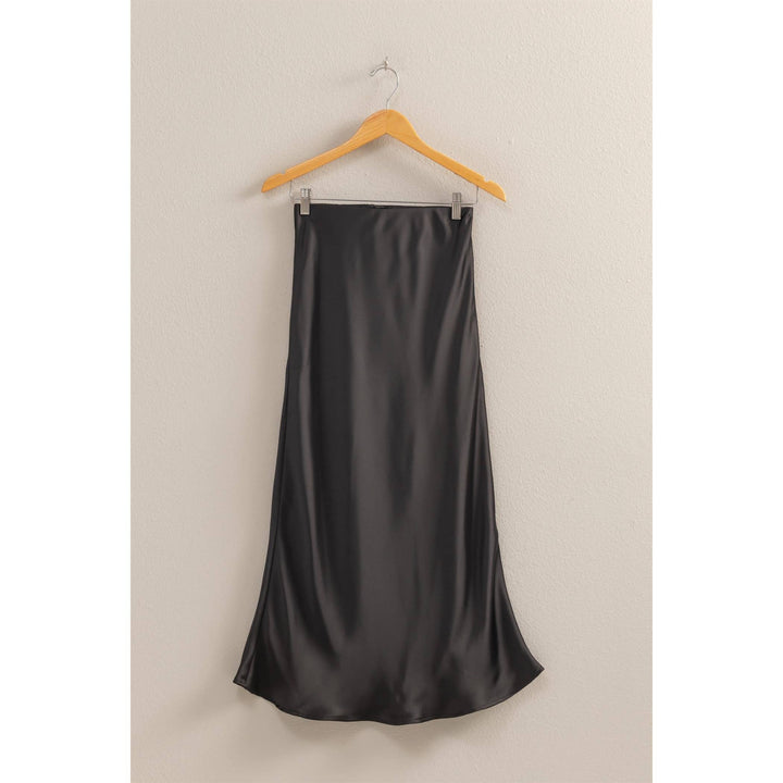 Olivia Satin Midi Skirt