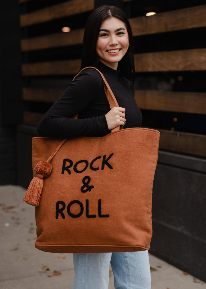 Panache Apparel Co. - Caramel Rock & Roll Tote