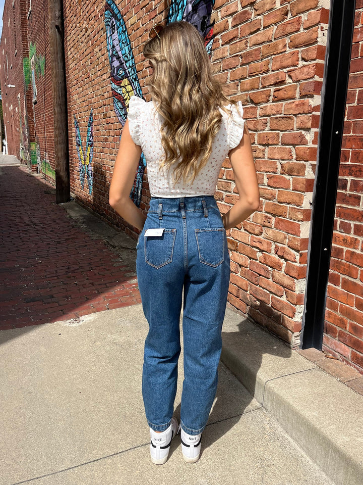 High-Rise Balloon Jeans