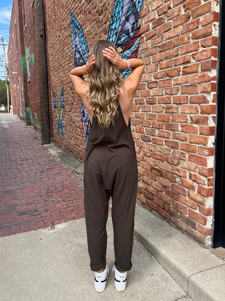 V-Neck Jersey Jumpsuit