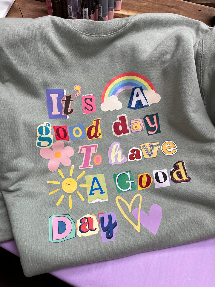 “Good Day” Positive Vibe Crewneck