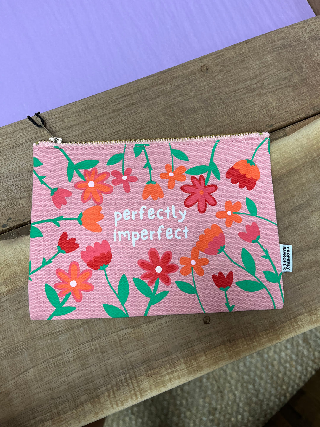 Perfectly Imperfect - Canvas Pouch