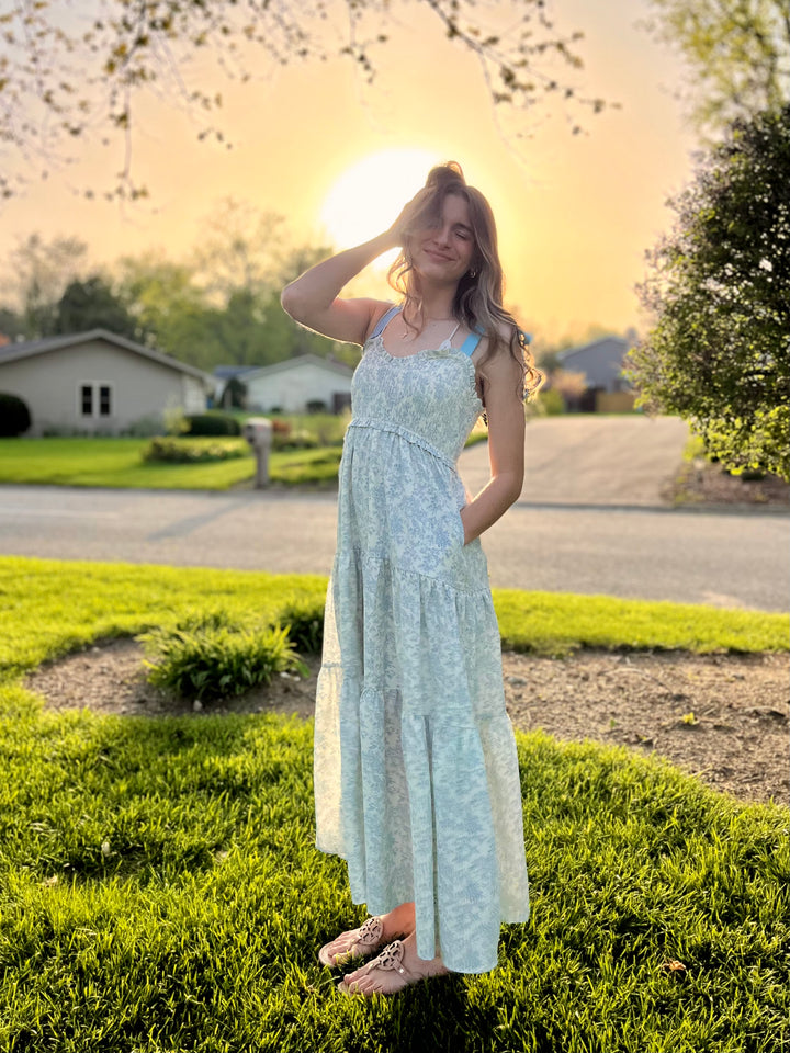 Golden Hour Floral Maxi Dress
