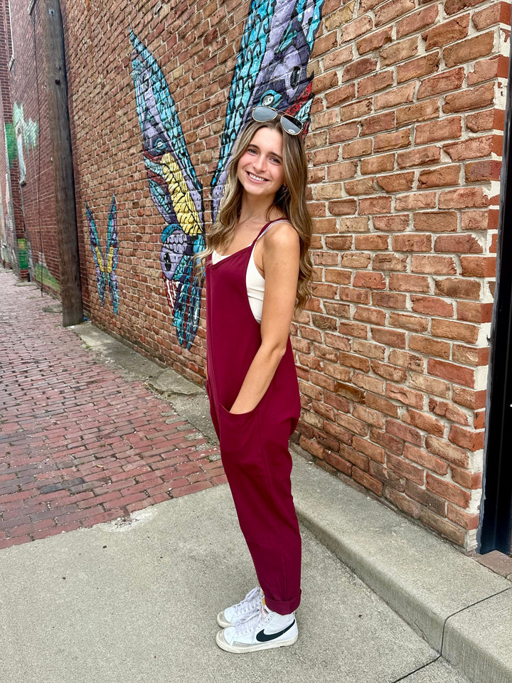 V-Neck Jersey Jumpsuit