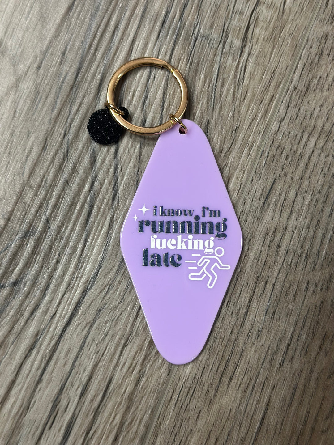 Running F**king Late - Keychain