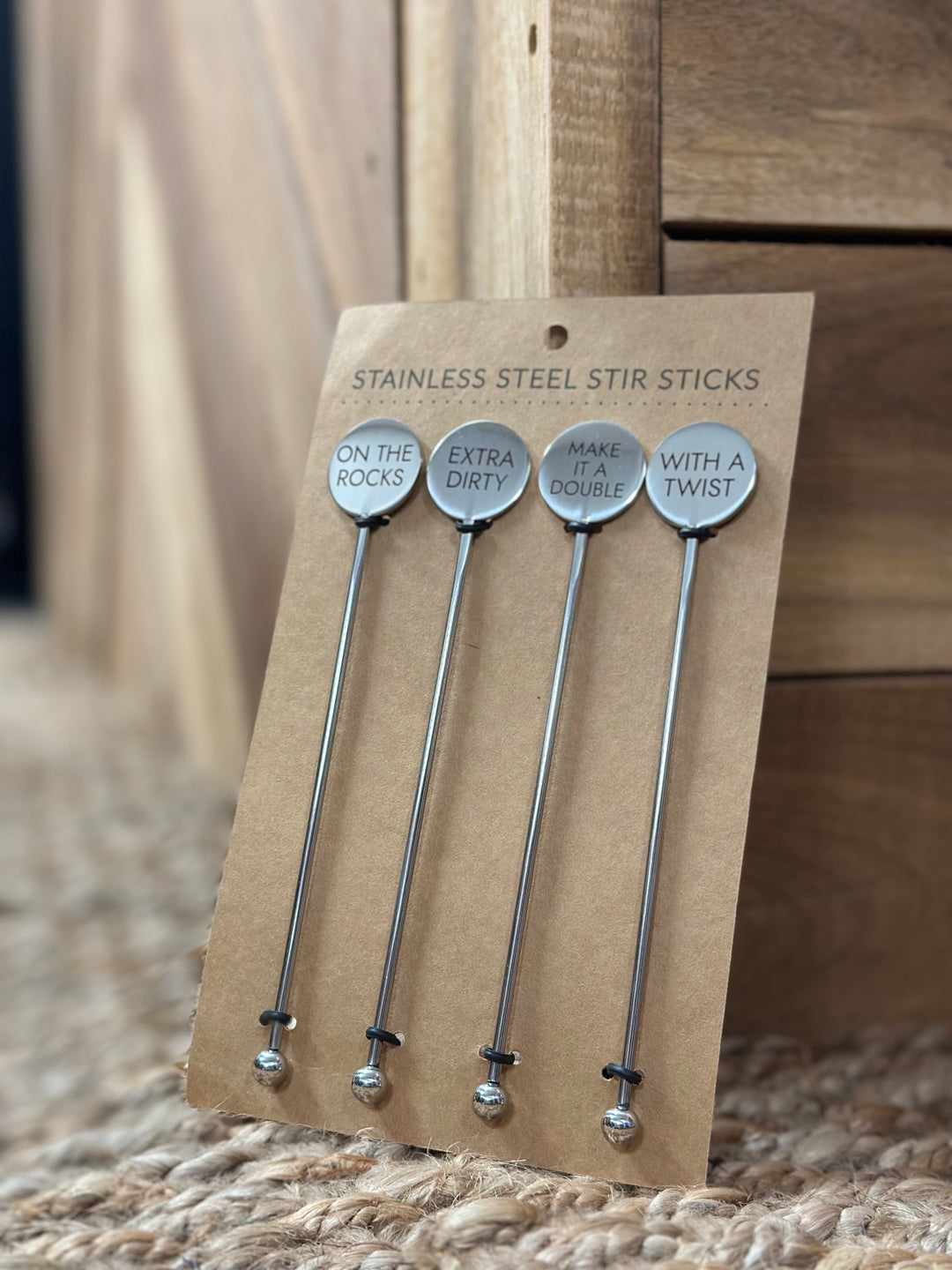 Stainless Steel Stir Sticks - Cocktails