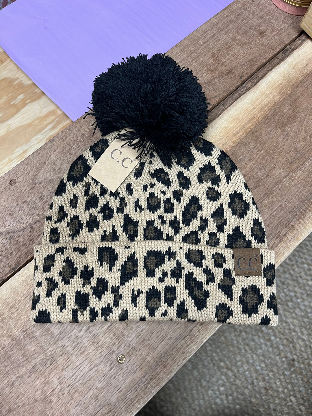 Leopard Print C.C Beanie