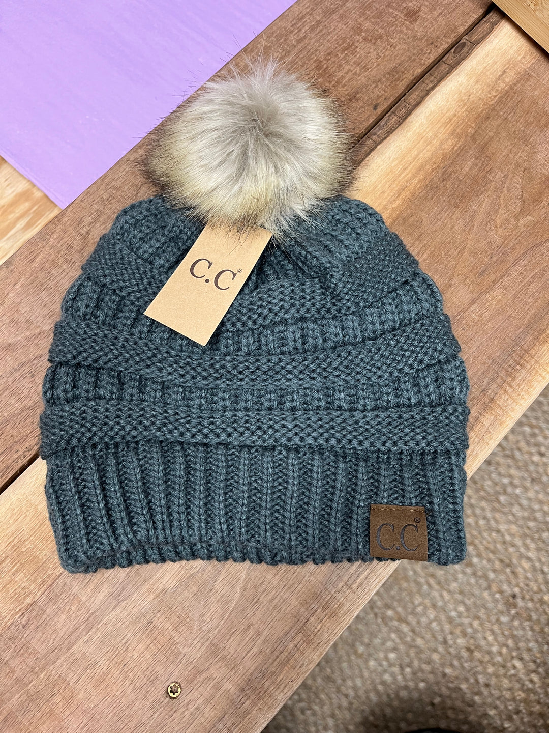 Fur Pom C.C Beanie