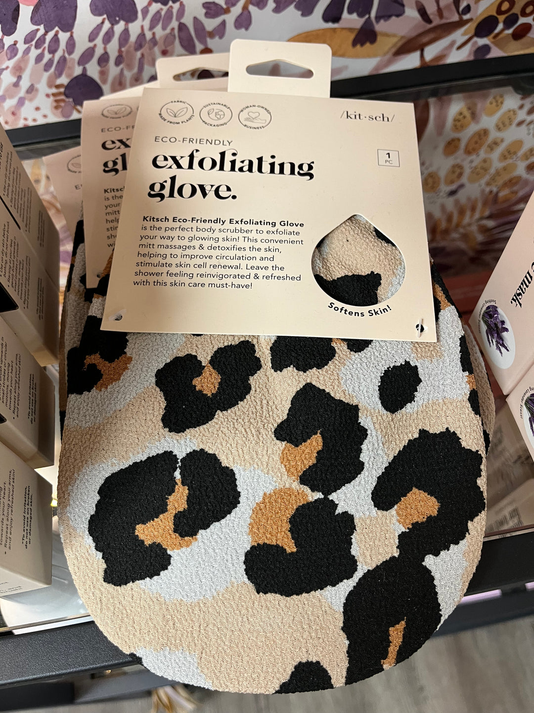 Exfoliating Glove - Leopard