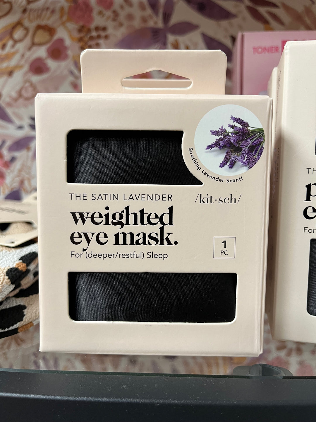 Lavender Weighted Satin Eye Mask