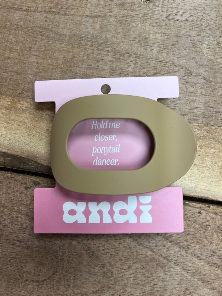 Circle Flat Claw Clip