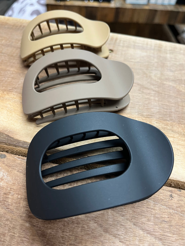 Circle Flat Claw Clip
