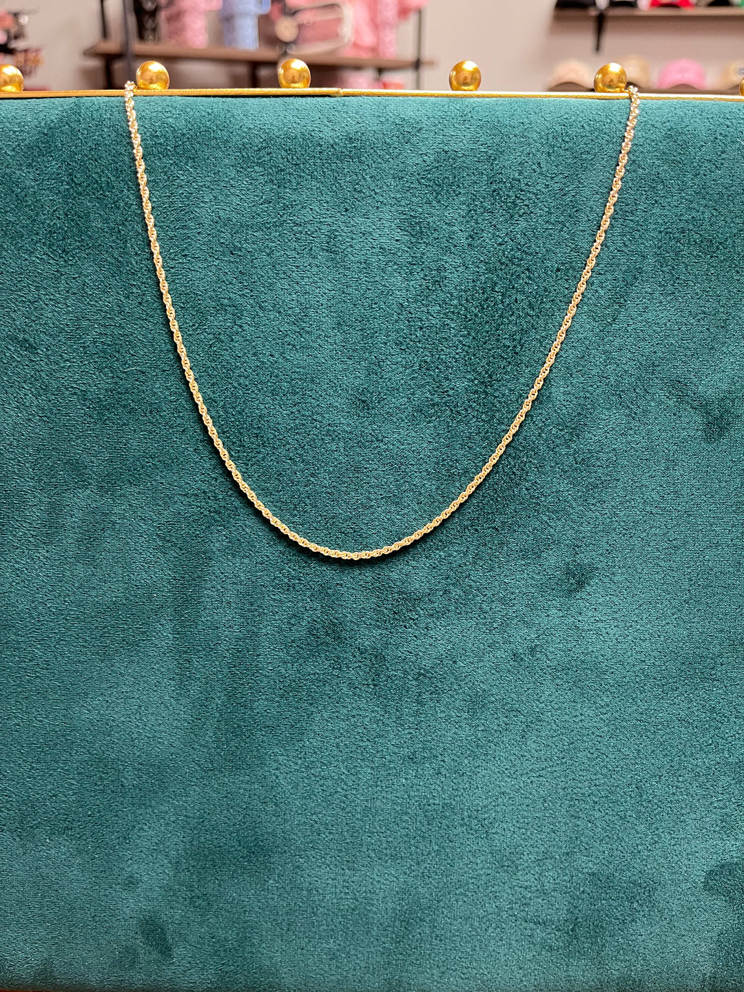Skinny Rope Chain Necklace