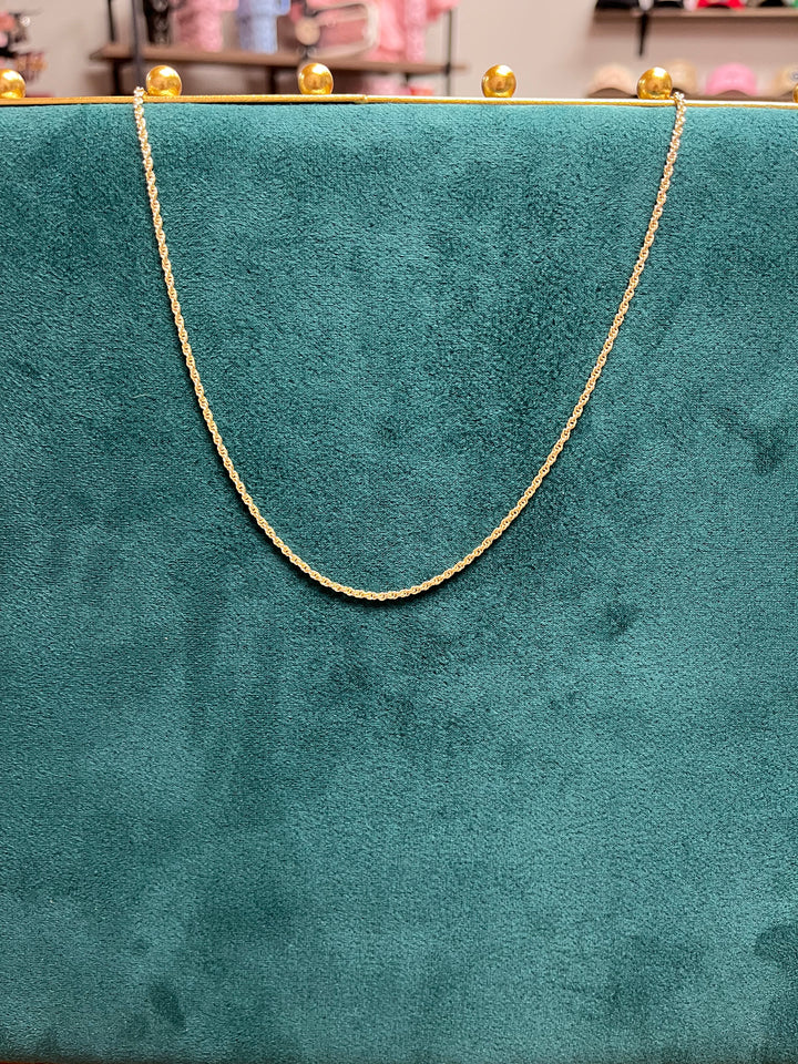 Skinny Rope Chain Necklace
