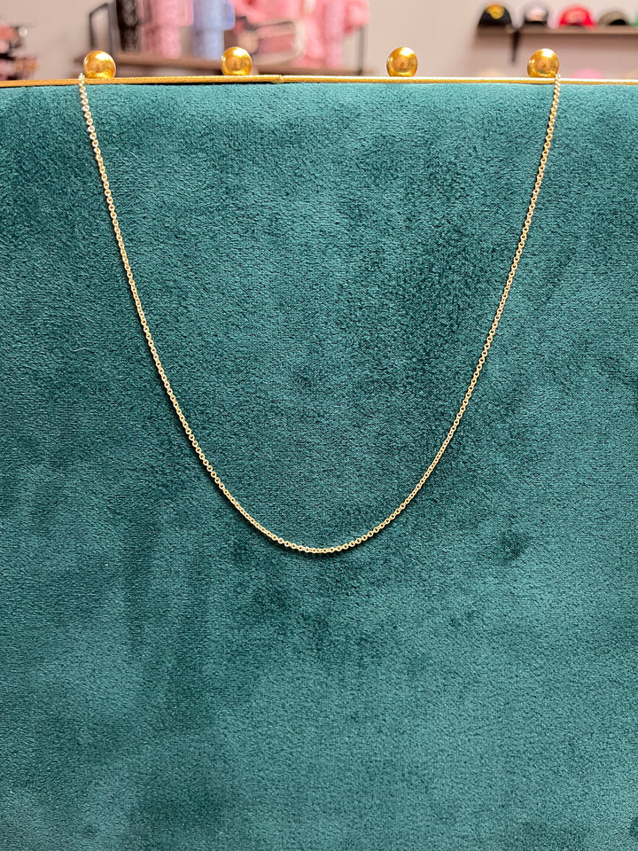 Skinny Cable Chain Necklace