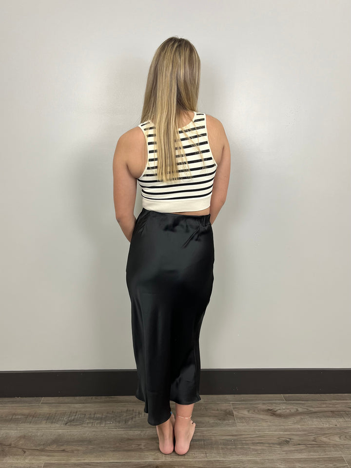 Ribbed Striped Racerback Brami