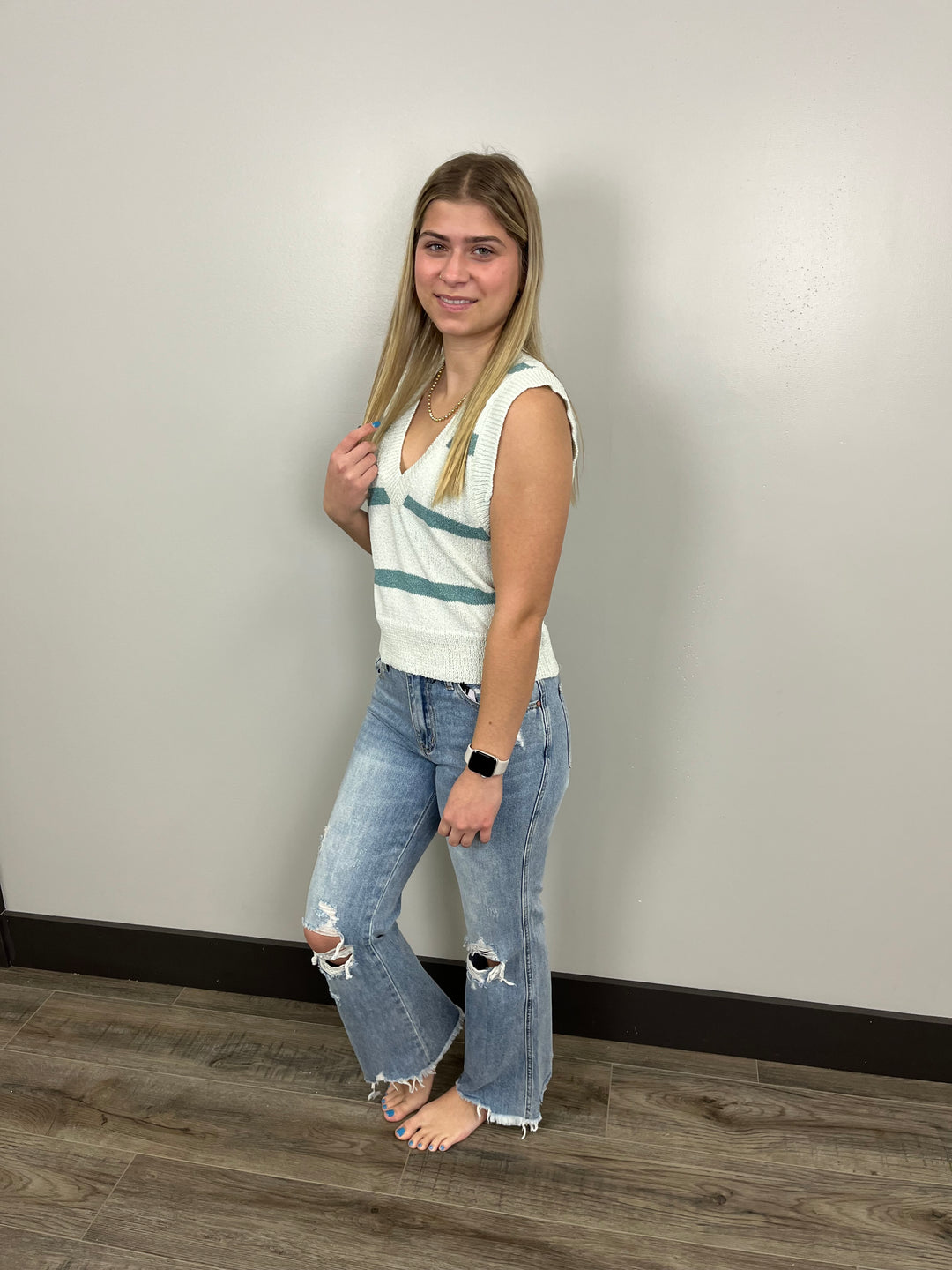 Small - Pistachio Dreams Sweater Vest