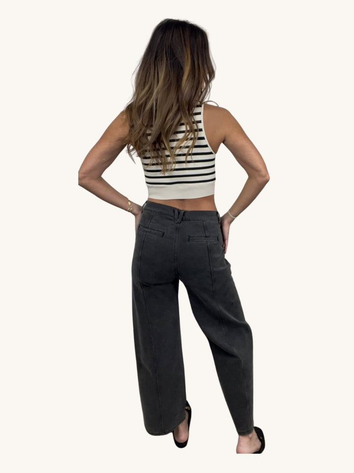 Small - Straight Leg Ankle Denim