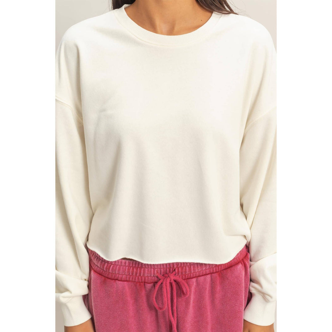 Mineral Wash Boxy Pullover
