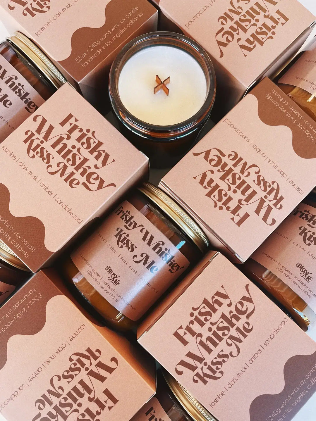 Candle - Frisky Whiskey Kiss Me