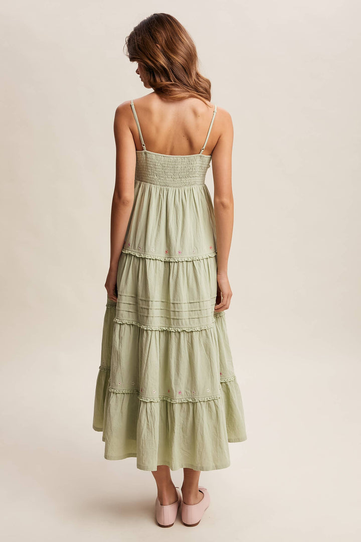 Desert Meadow Maxi Dress - Light Sage