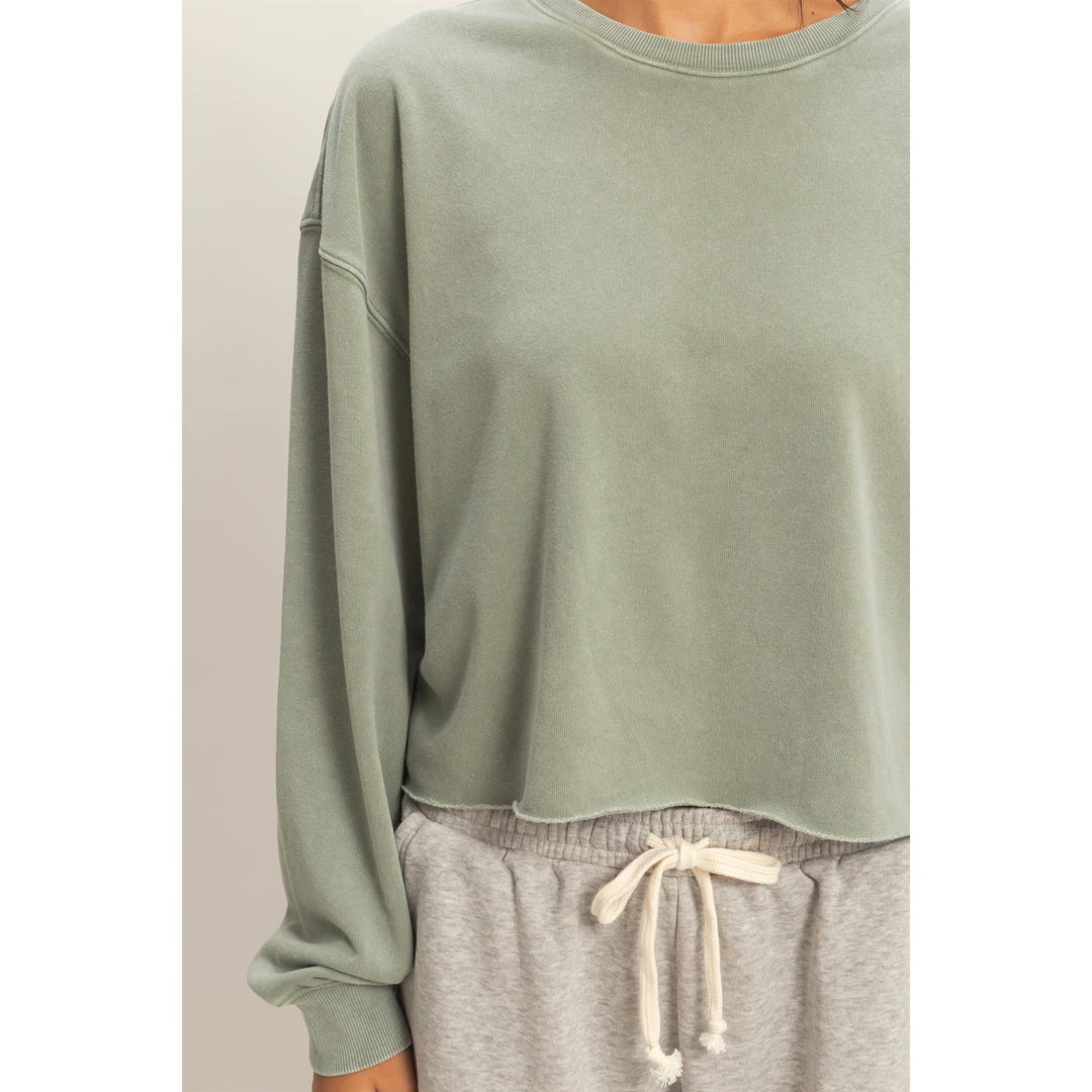 Mineral Wash Boxy Pullover