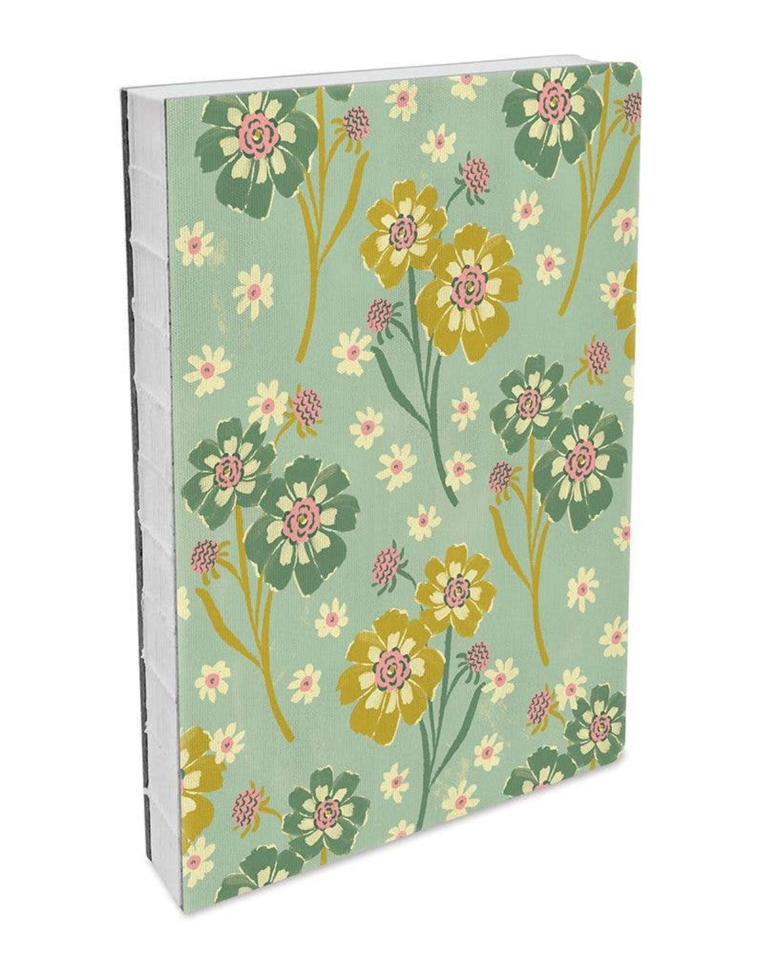 Green floral Coptic bound journal