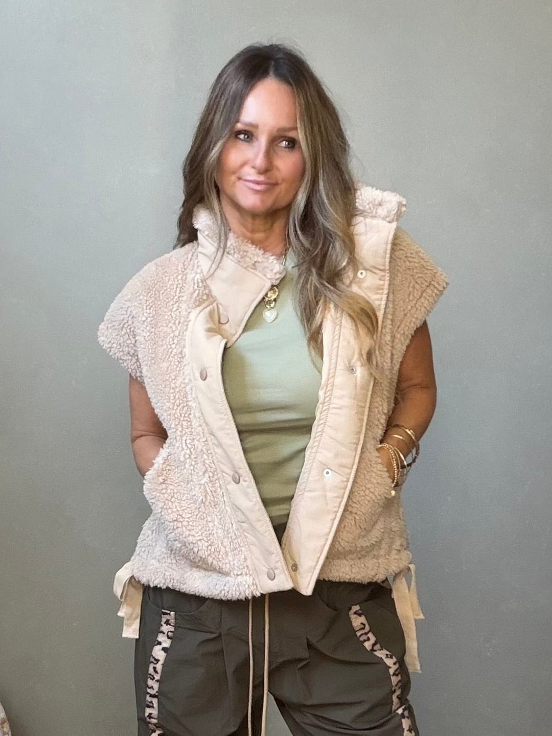 Teddy bear Sherpa vest