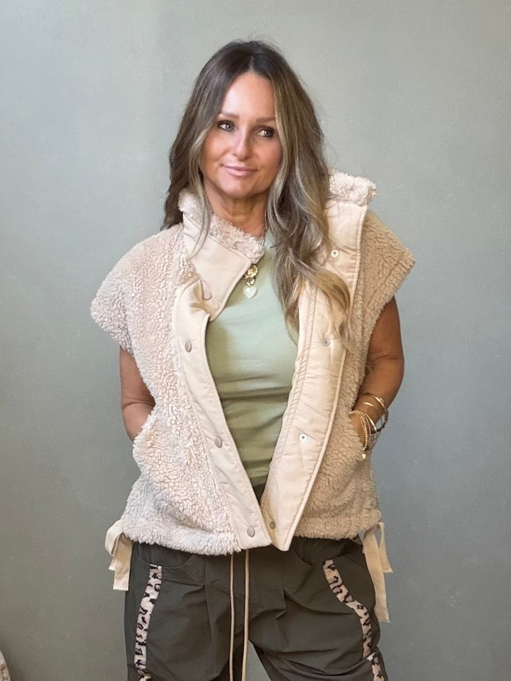 Teddy bear Sherpa vest