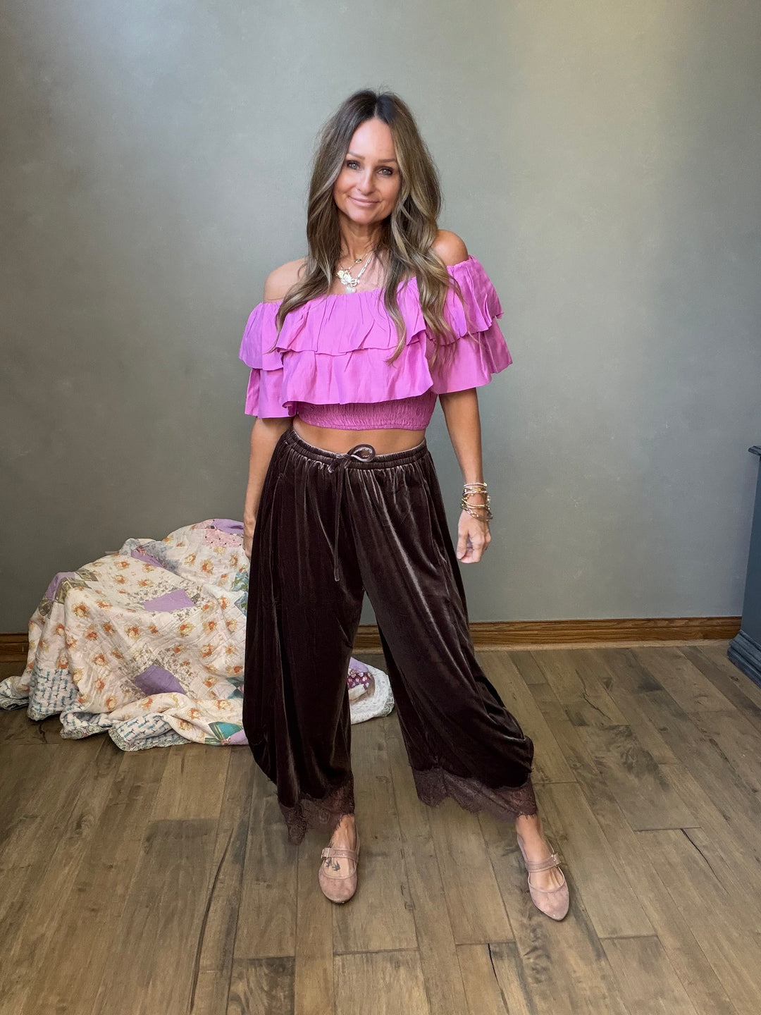 After Hours Ruffle Top