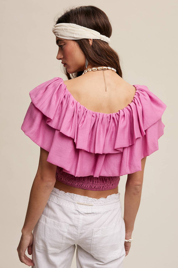 After Hours Ruffle Top