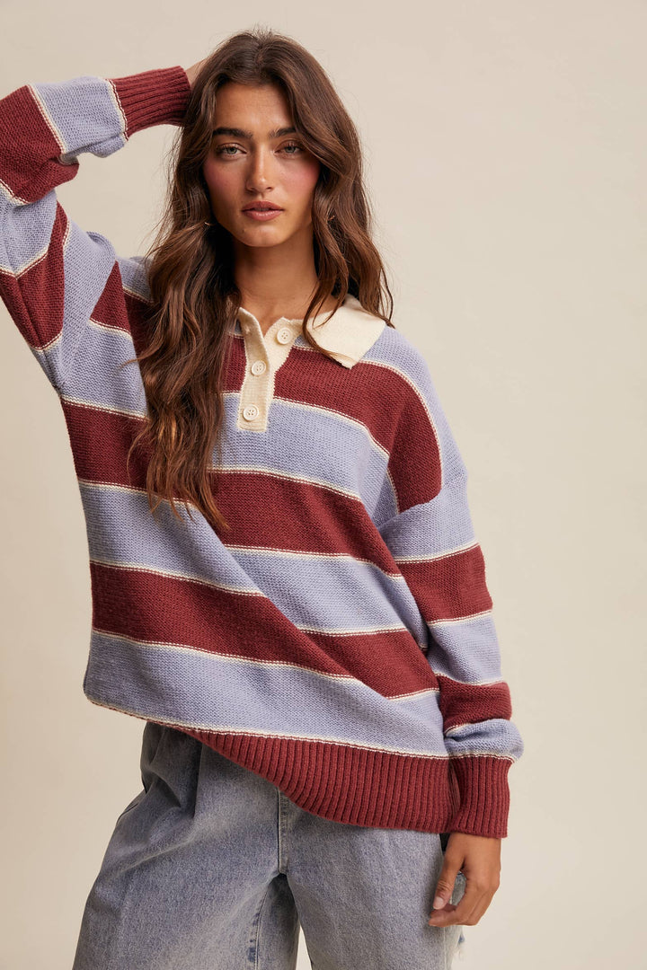 The Rugby Polo Sweater