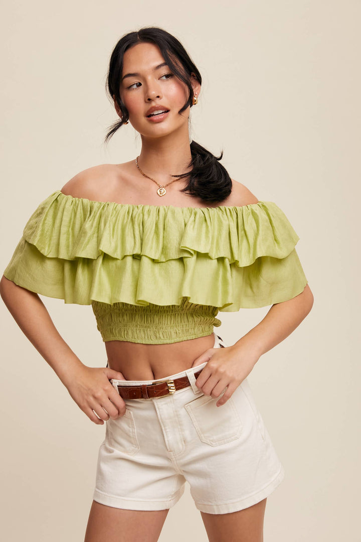 After Hours Ruffle Top