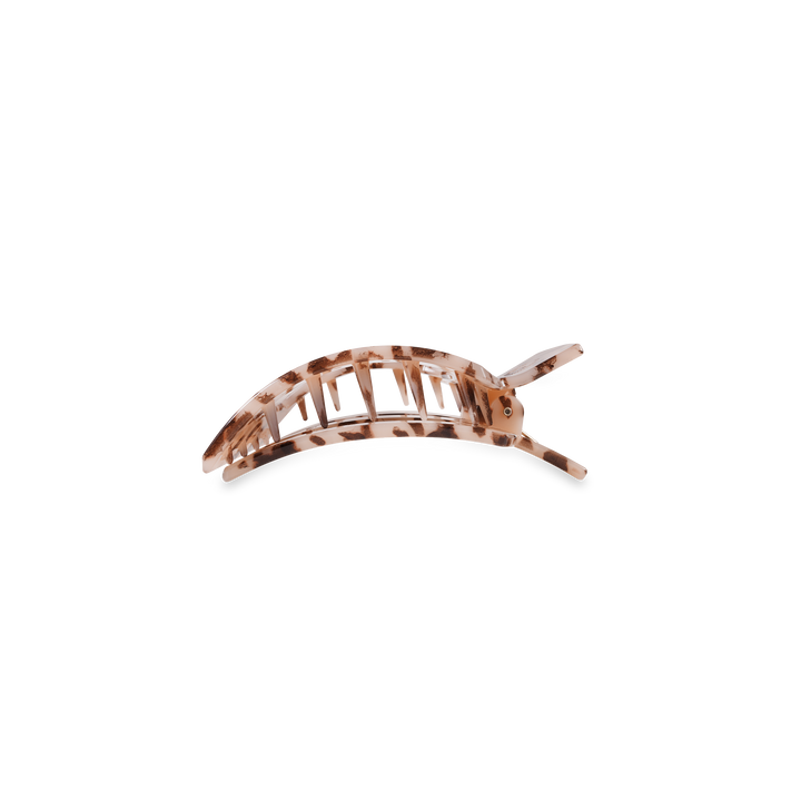 Square Flat Hair Clip | Small | Blonde Tortoise