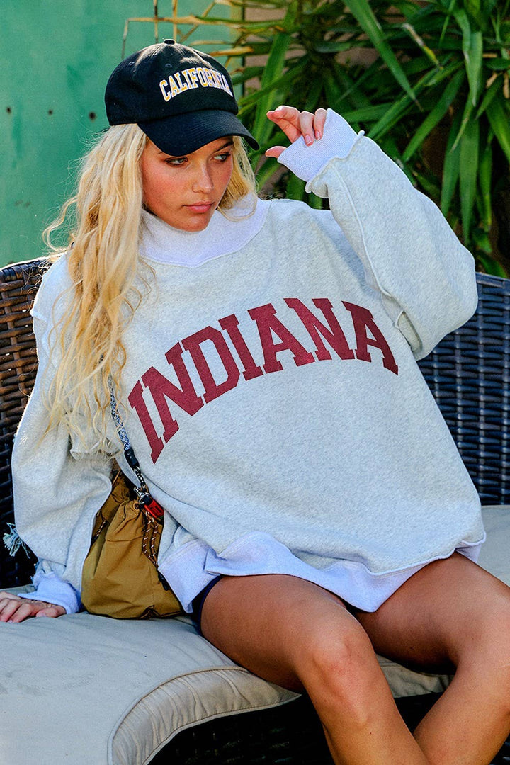 INDIANA Reversible Mockneck Sweatshirt