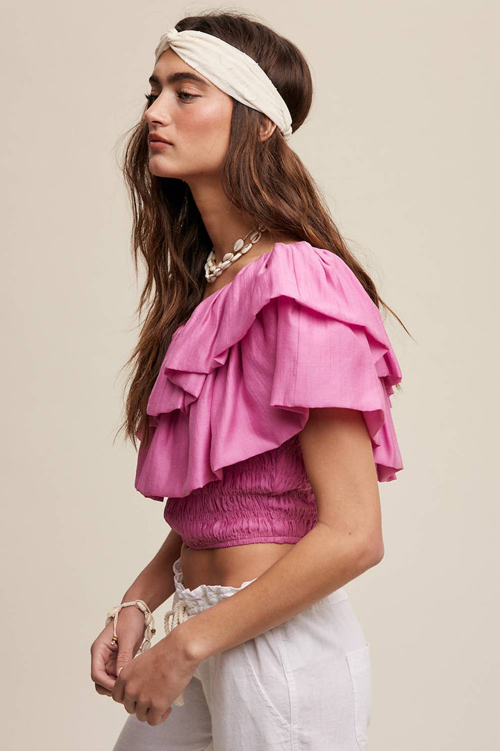 After Hours Ruffle Top