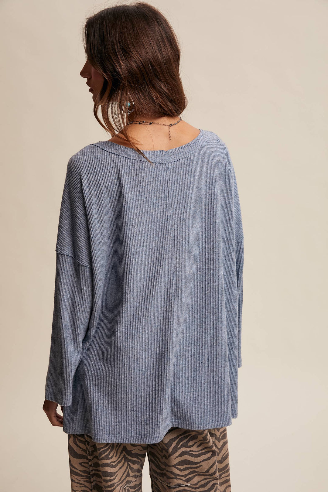 Effortless Ribbed Knit Tunic