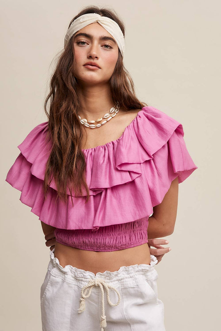 After Hours Ruffle Top
