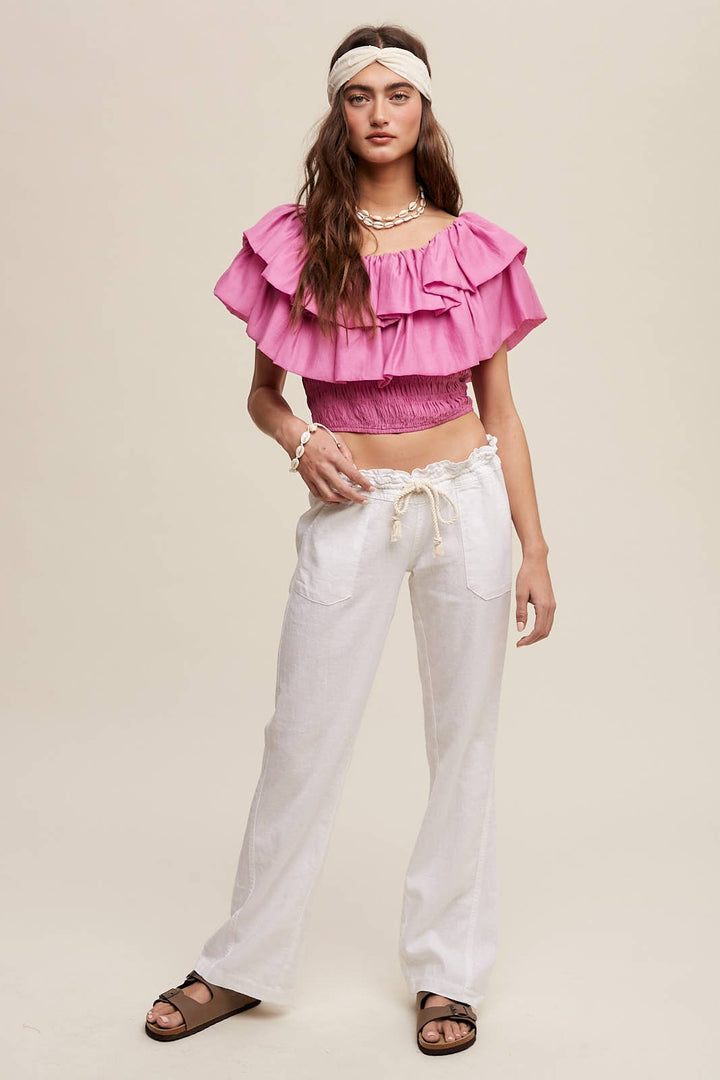 After Hours Ruffle Top