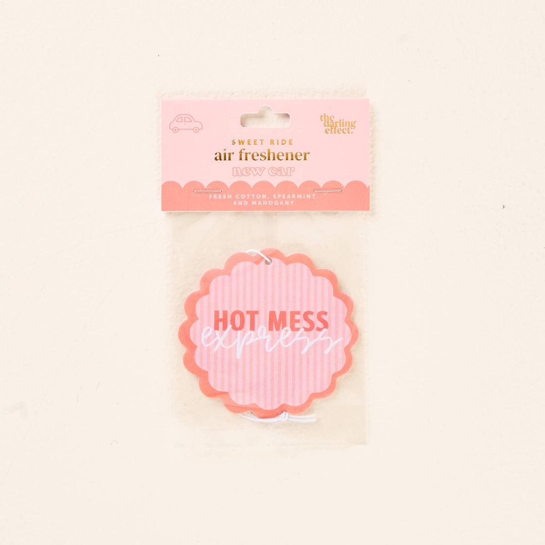 Car air freshener - new car scent - pink color