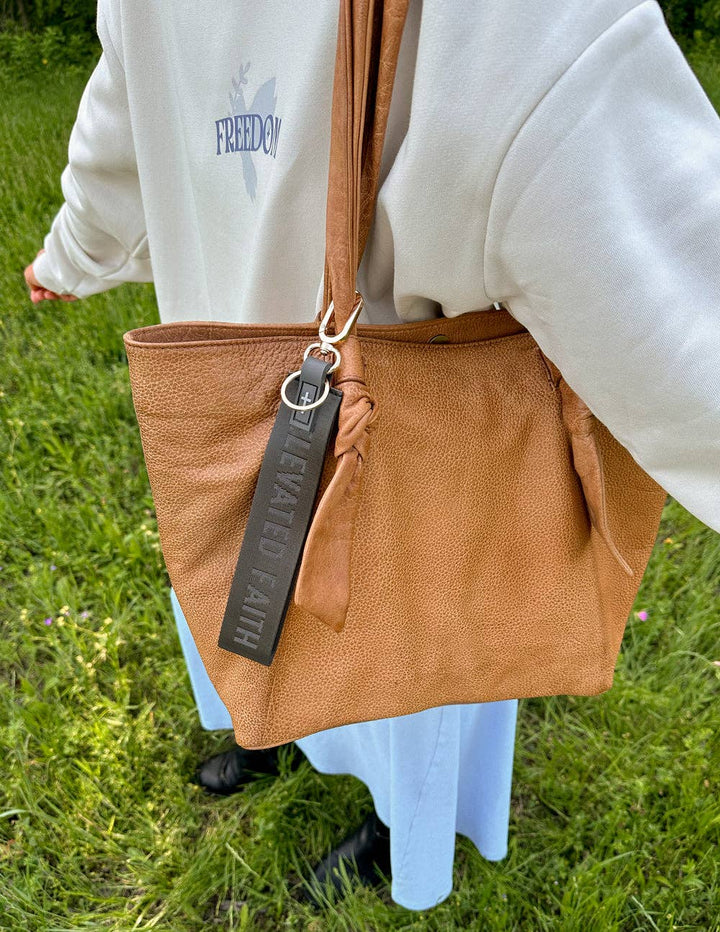 Black Elevated Faith Keychain