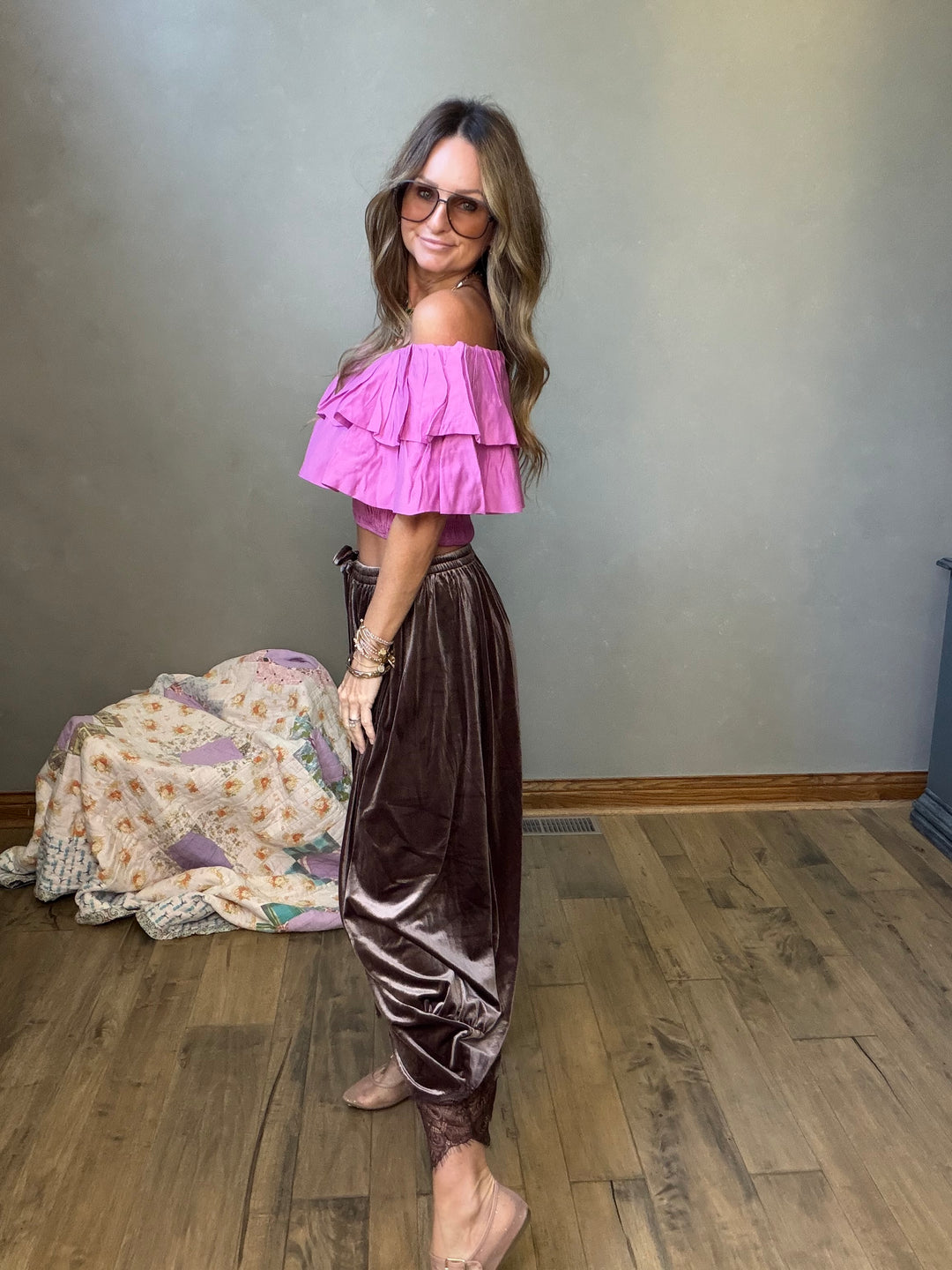 After Hours Ruffle Top