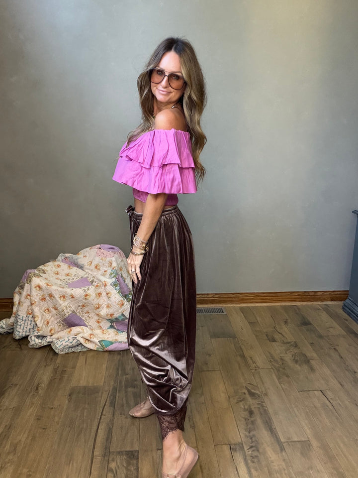 After Hours Ruffle Top