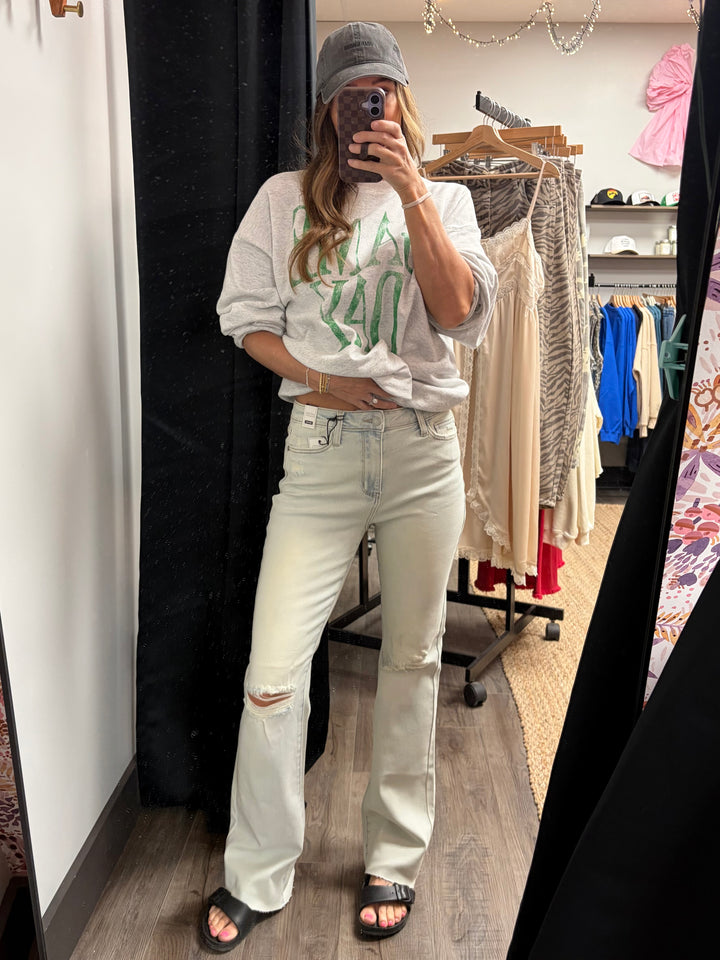 Judy Blue Mid Rise Distressed Jeans