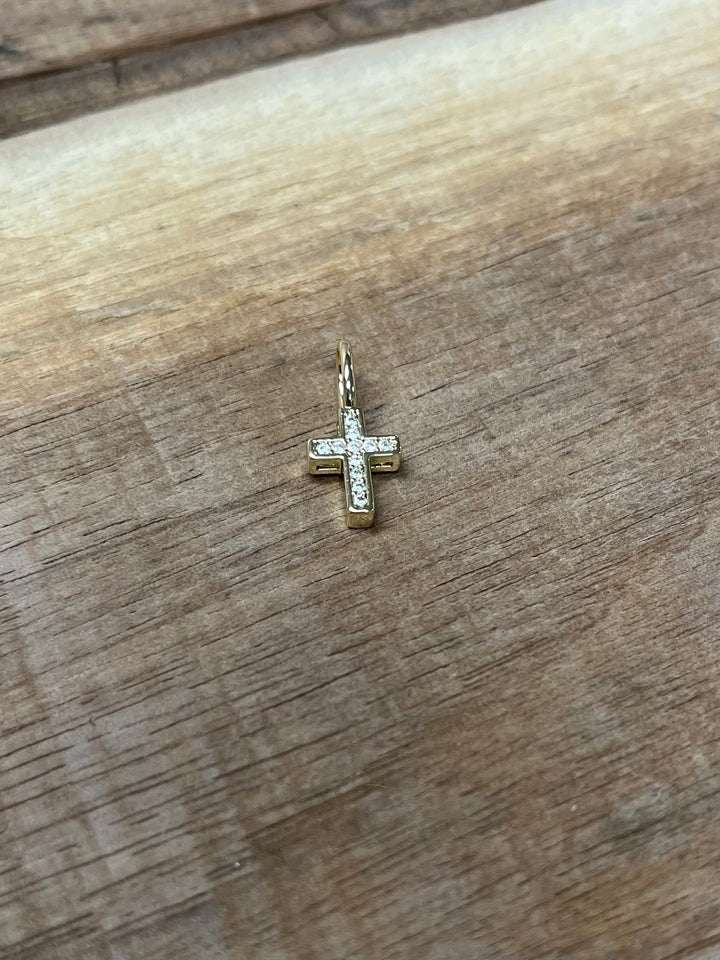 Crystal Cross Charm