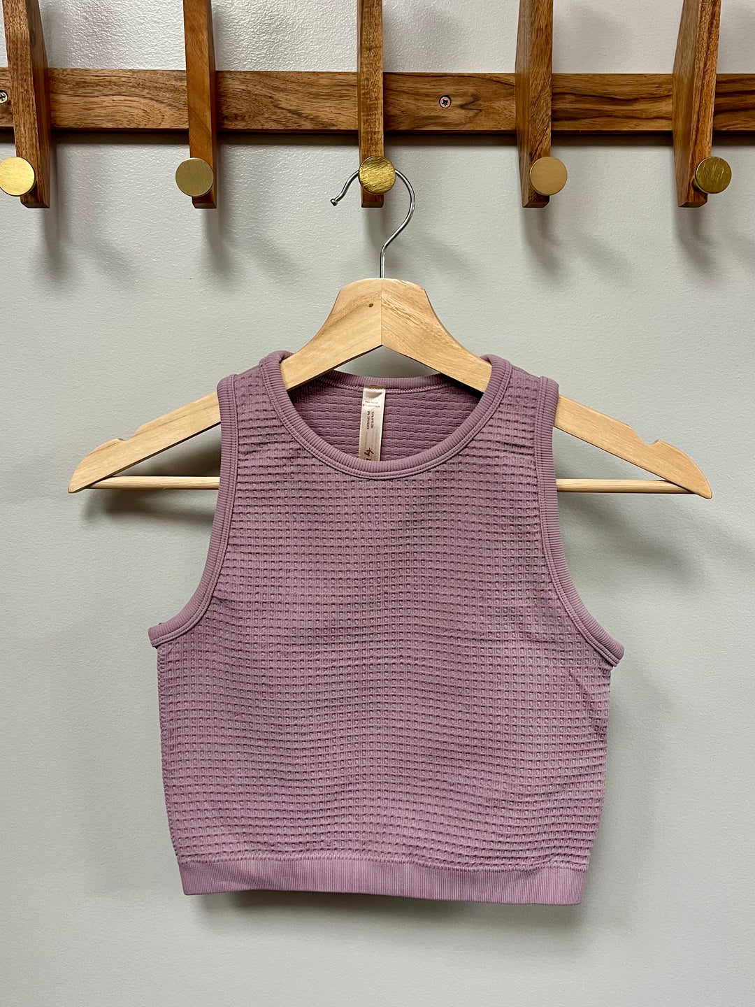 Waffle Crop Tank