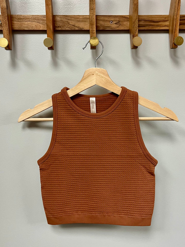 Waffle Crop Tank